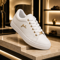 Women Flat Sneakers Breathable Lace-up Shoes For Girls